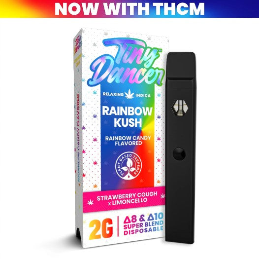 tiny dancer 2 gram disposable vape rainbow kush daytime blend