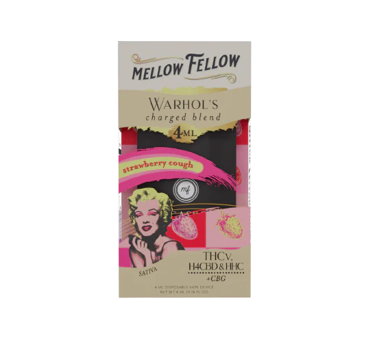 Mellow Fellow 4ml Artists' Blend Warhols Charged Strawberry Cought