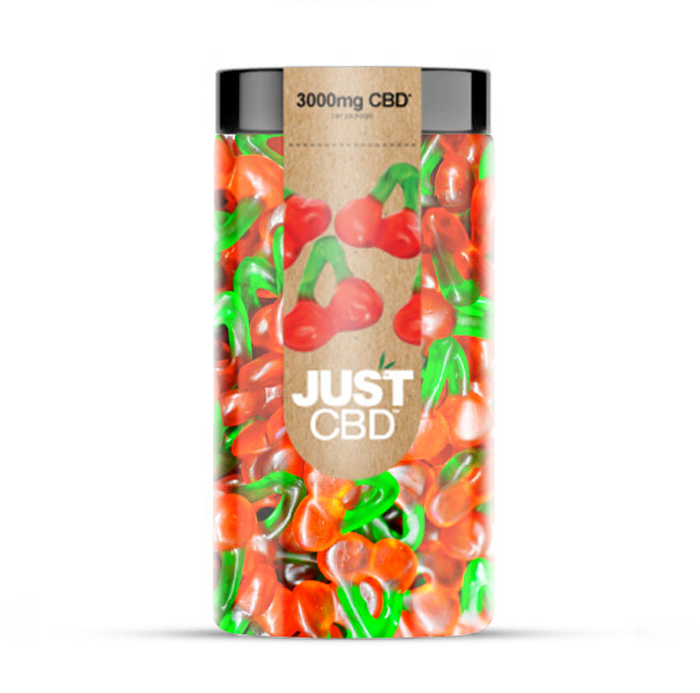 JUST CBD 3000MG CHERRY GUMMIES