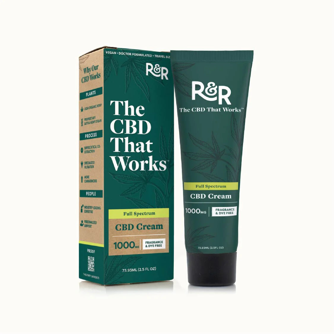 R&R CBD PAIN CREAM 1000MG 2500MG 5000MG