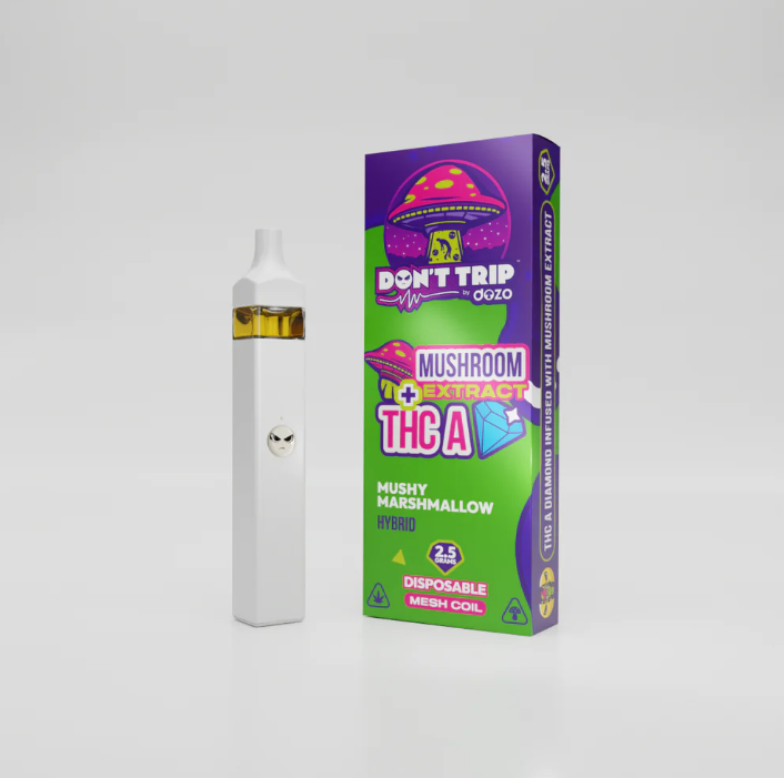 Dozo Don't Trip Mushroom Gummy Plus THC-A Vape 2.5 gram