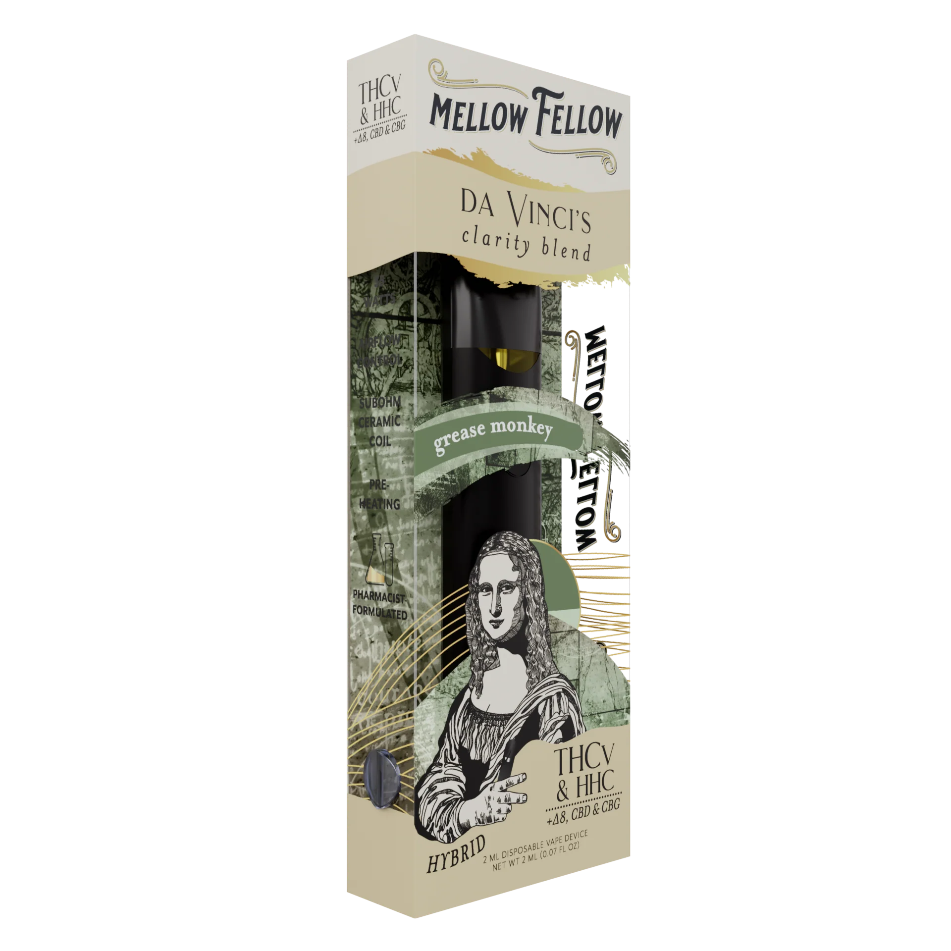 MELLOW FELLOW 2 G DISPOSABLE CLARITY BLEND HYBRID THCV HHC