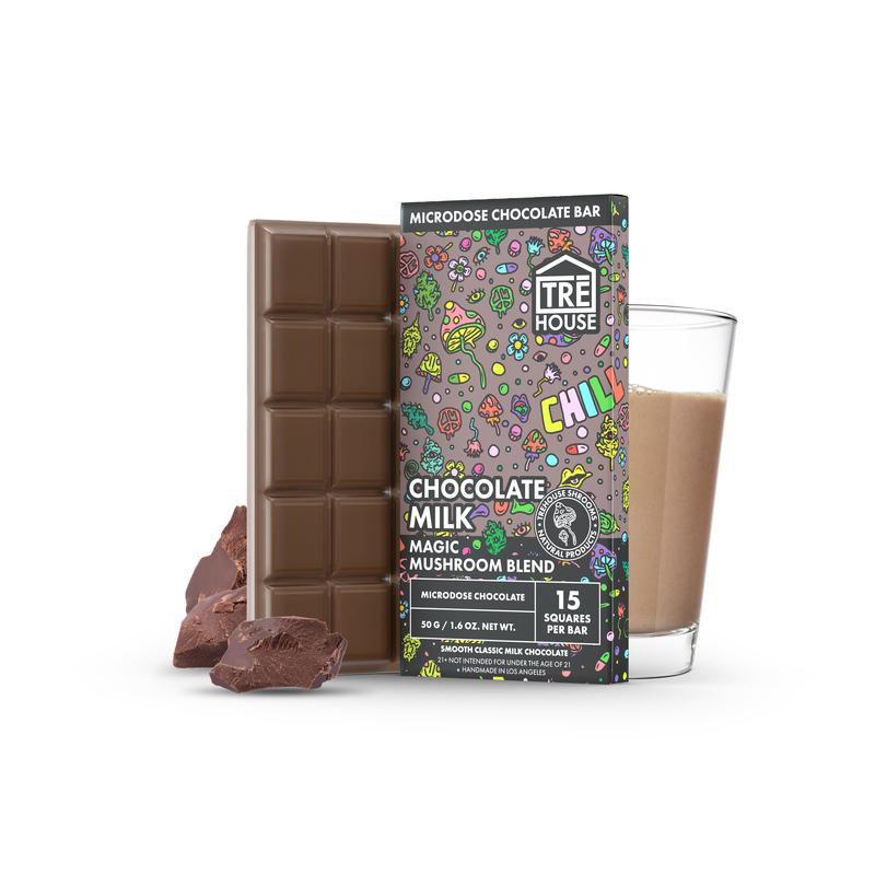 Tre House Magic Mushroom Blend Microdose Chocolate Bar Milk