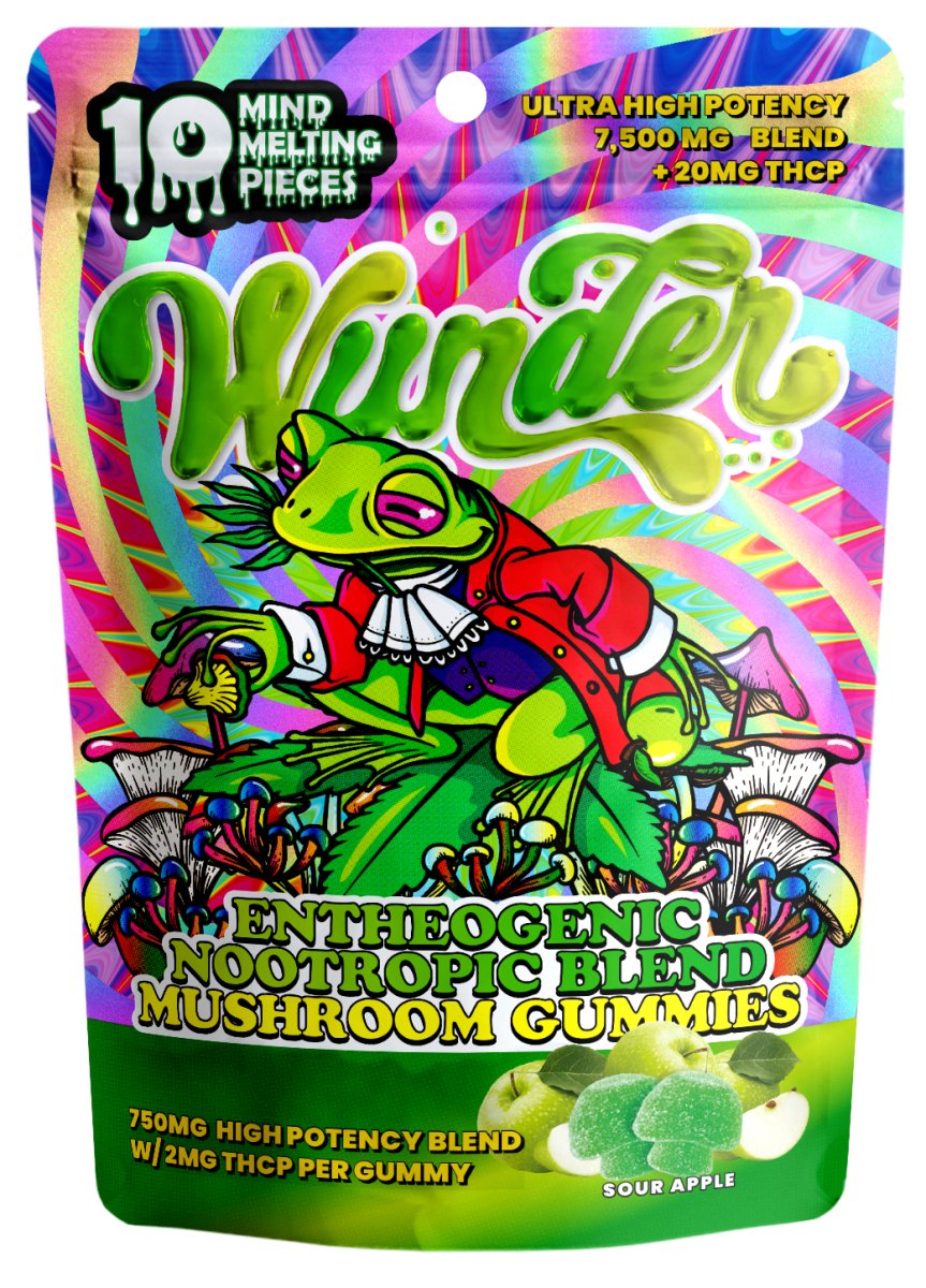 Wunder Entheogenic Nootropic Blend Mushroom Gummies THC-P