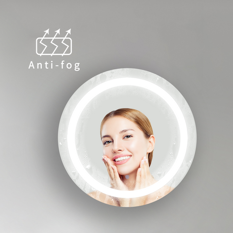 30" round anti-fog smart mirror