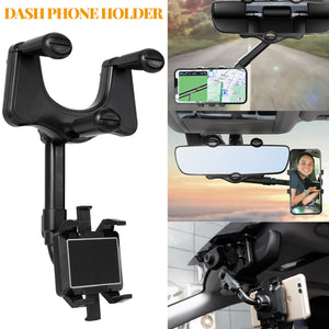 Car Phone Holder Clip Car Stand Adjustable Bracket Auto Rear View Mirror Mount Cell Phone GPS Mount Support Interior Accessories - AutoPartsALaCarte
