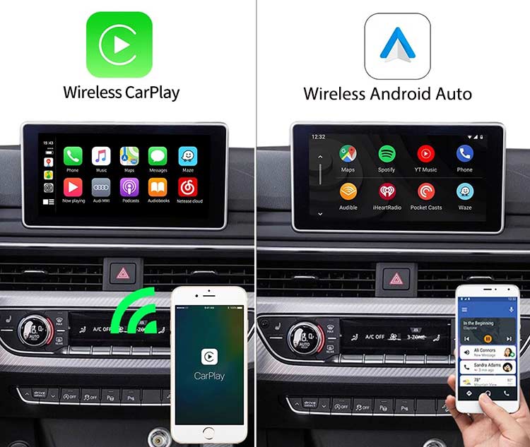 Wireless CarPlay Android Auto for Audi Audi Q3 Q5 Q7 A1 A3 A4 A5 A6 A7 A8 S5 S7...