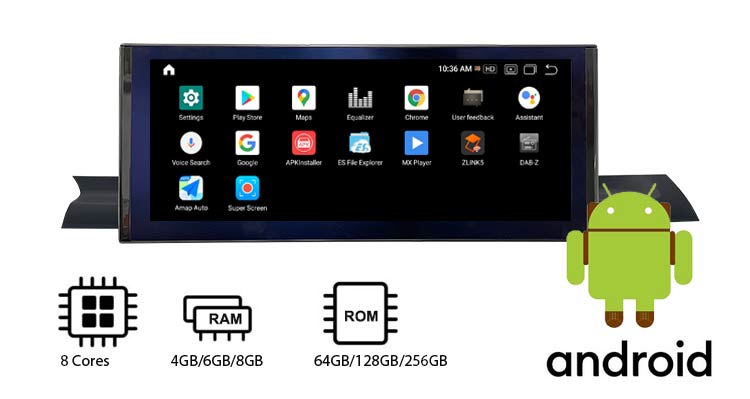 10.25 ''/ 12.3'' Audi A4 A5 2017-2020 Android 11 Navigation GPS with 128GB 256GB