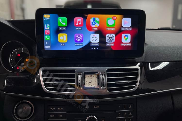 mercedes benz e class android gps navi apple carplay