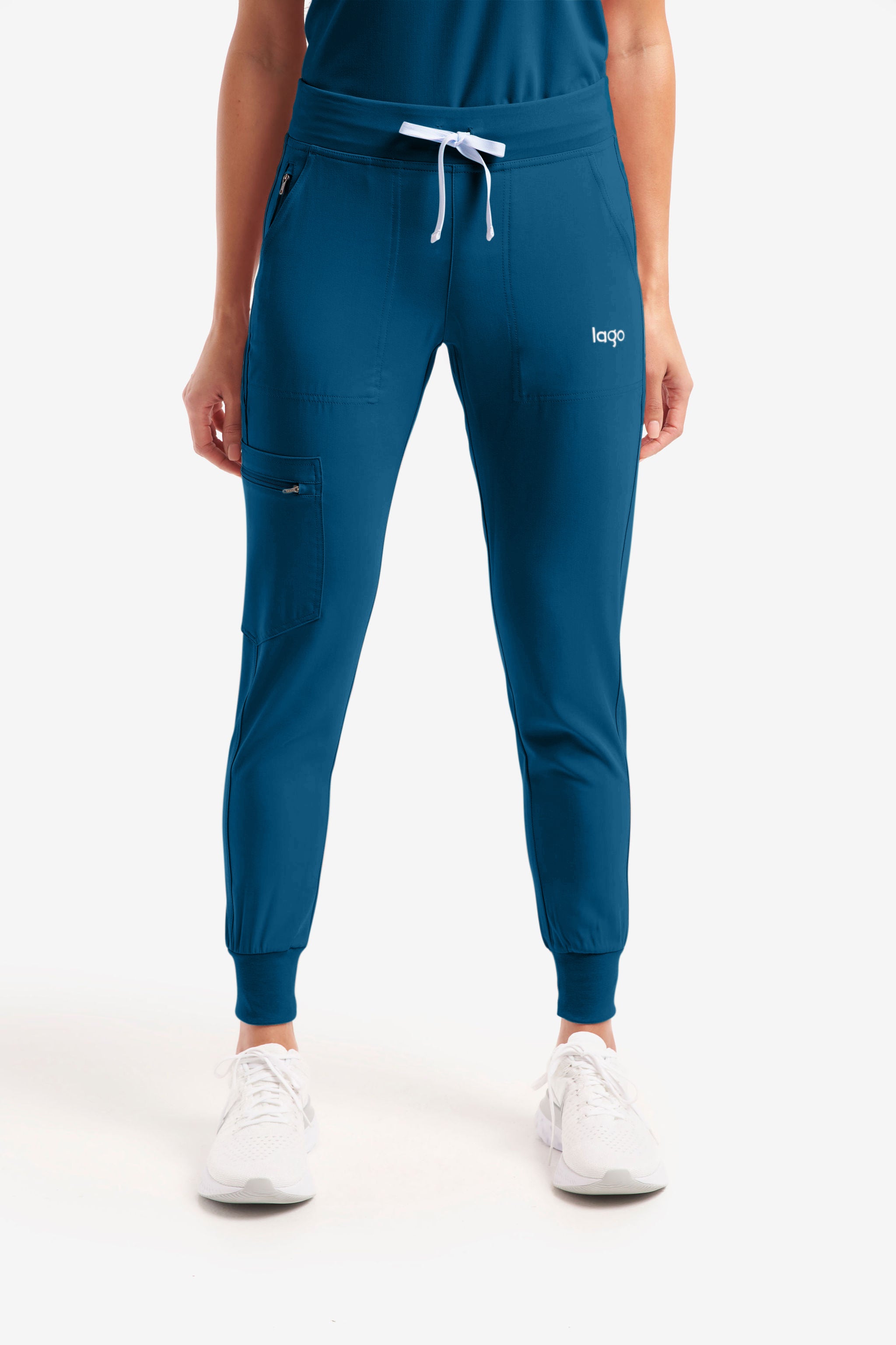 women's Ceil Blue Zamora - Tall Jogger Scrub Pants – pelacasewd.com