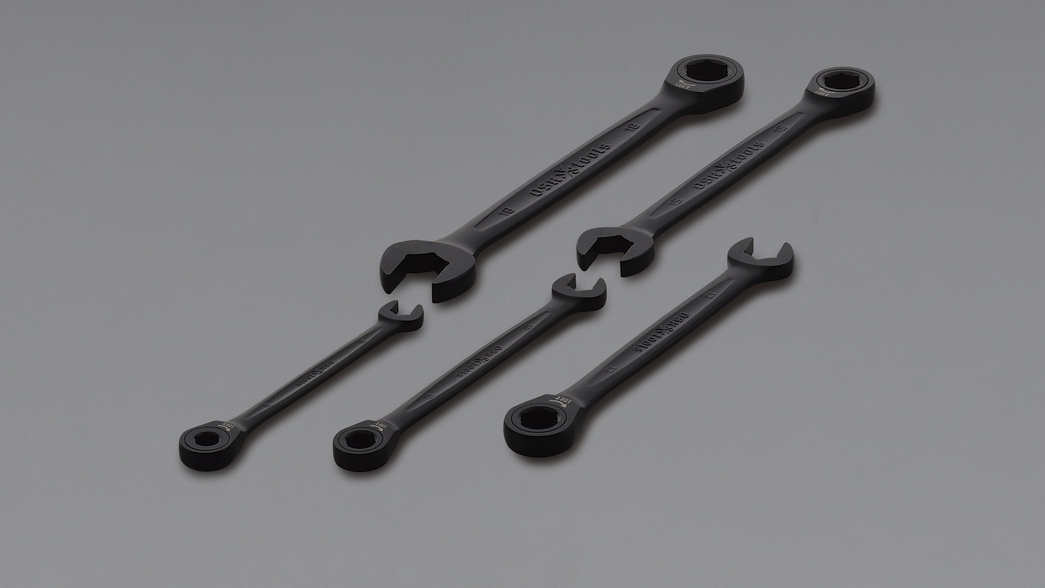 120T RATCHETING WRENCH METIRC 5 PIECES SET