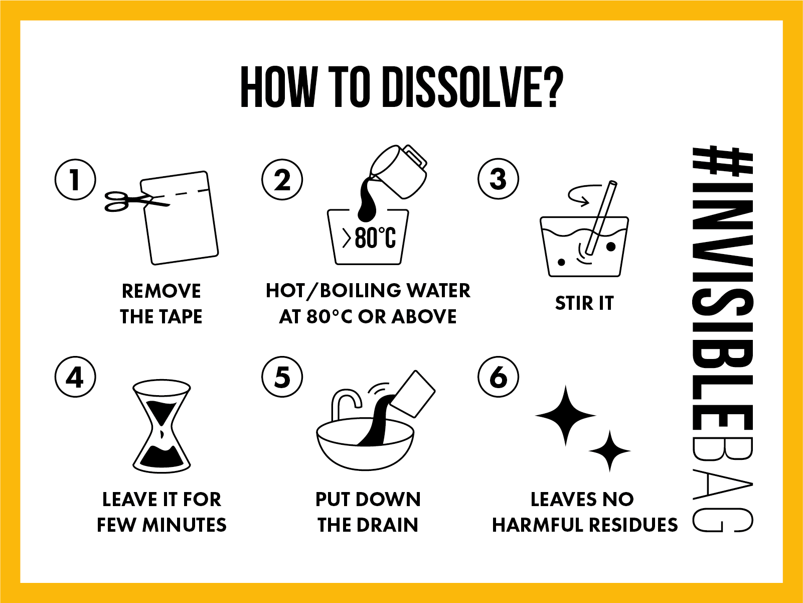 How to dissolve #INVISIBLEBAG