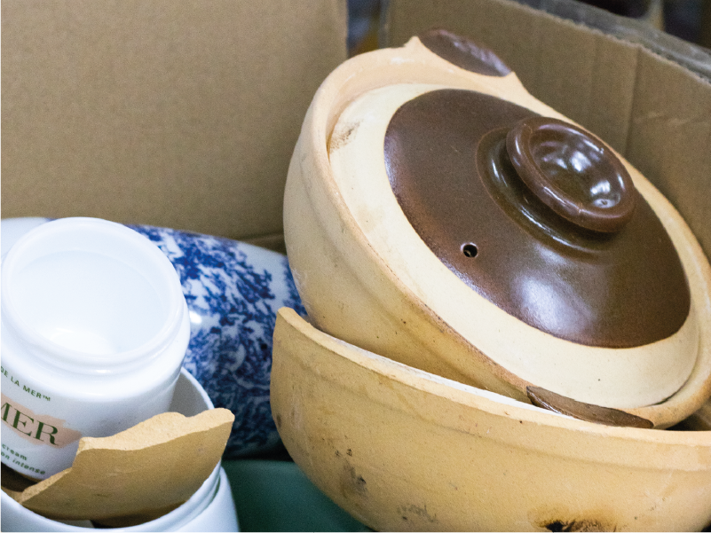 Ceramics that you encounter in your daily life can be recycled as well.