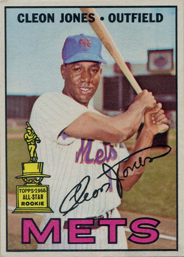  1967 Topps # 165 Cleon Jones New York Mets (Baseball Card) POOR  Mets : Collectibles & Fine Art