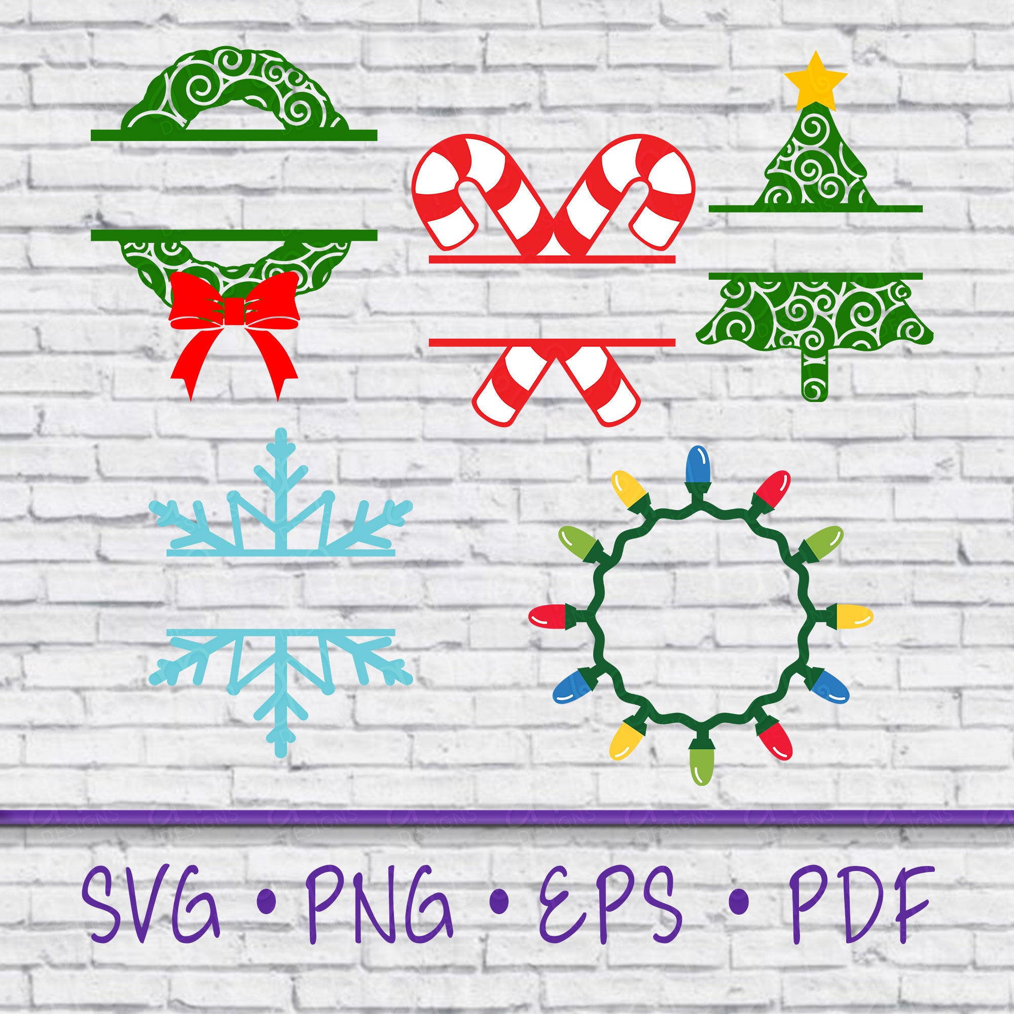 Download Christmas Monogram Frame Monogram Svgs Monogram Frame Bundle Svg Bu Adrian Marie Designs