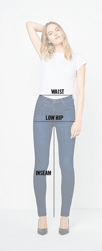 Jeans measurement diagram