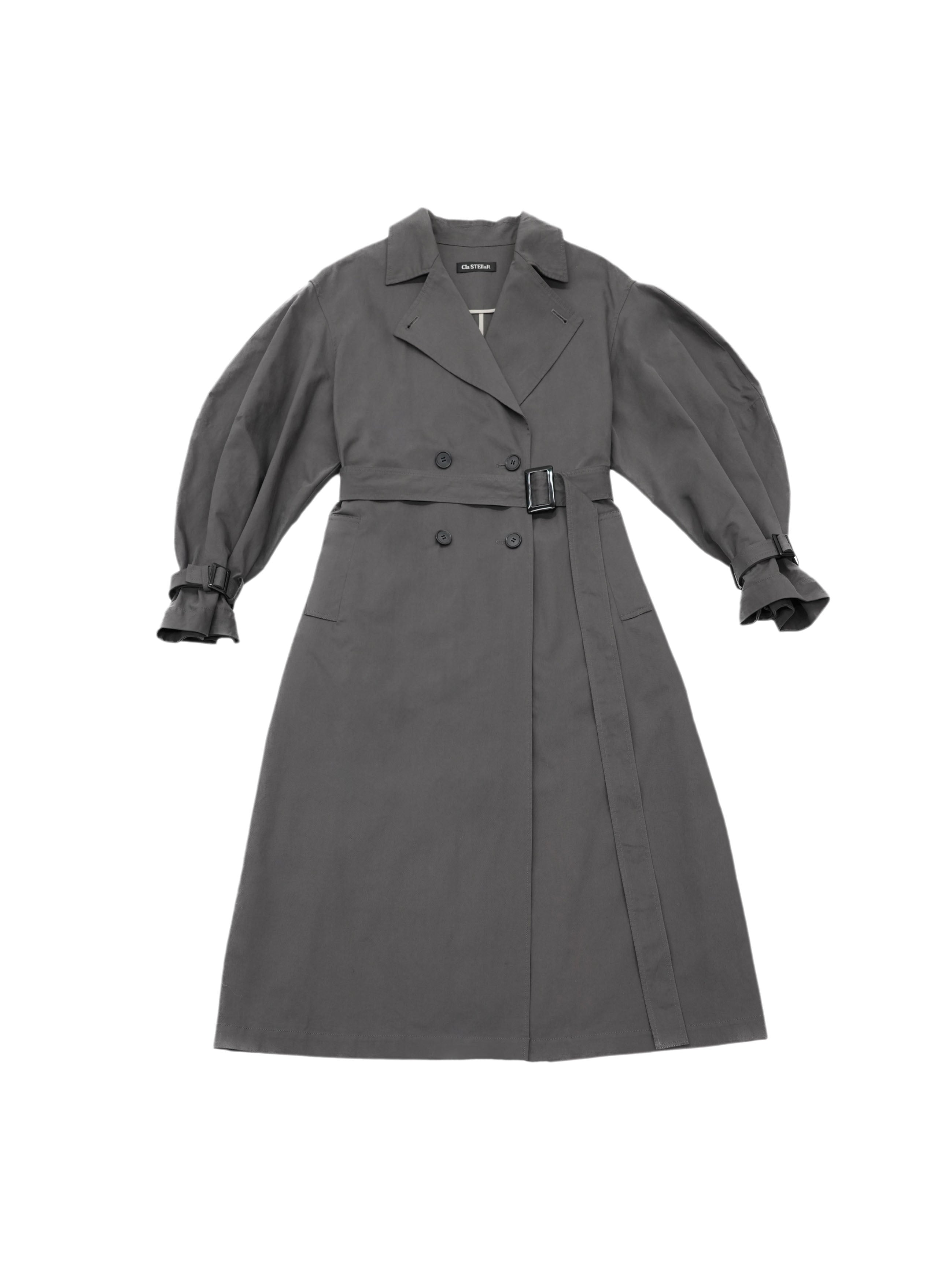 Volume trench coat