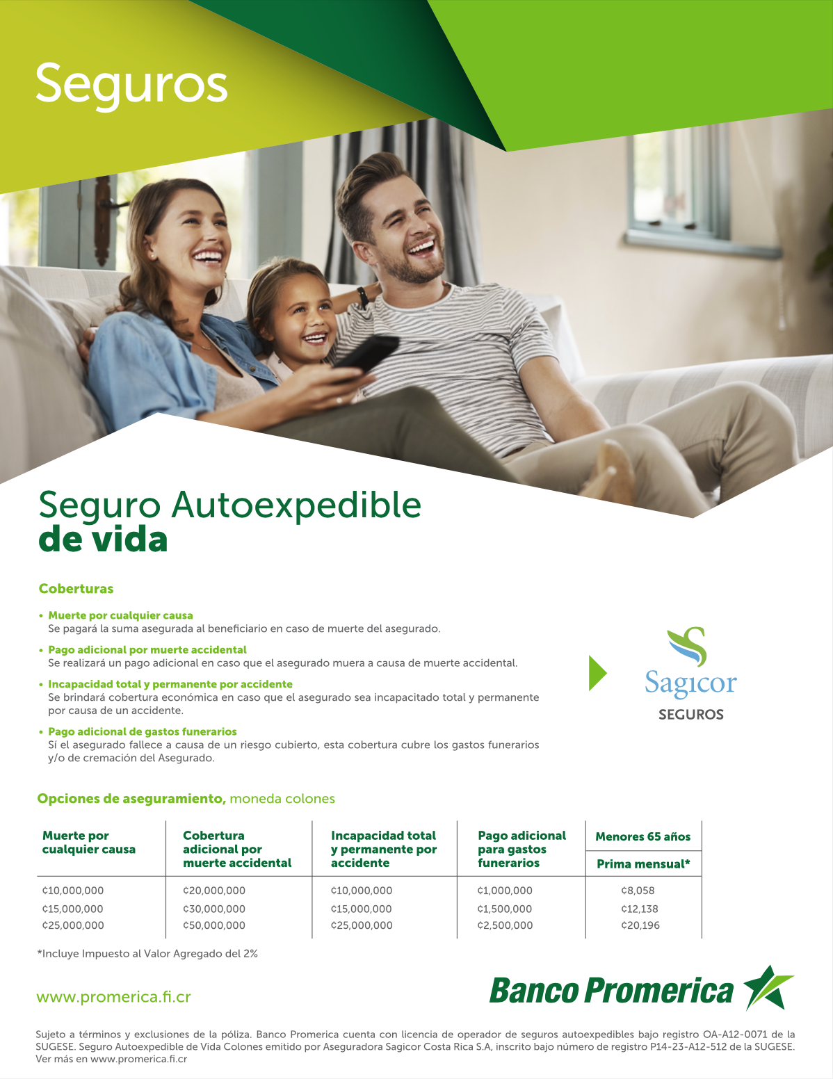 Seguro de Vida Autoexpedible - Seguros Sagicor product image