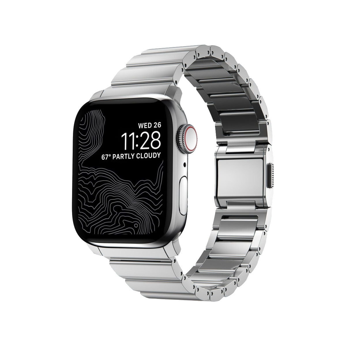 Nomad Apple Watch 40 mm / 41mm Steel Band - Silver Hardware