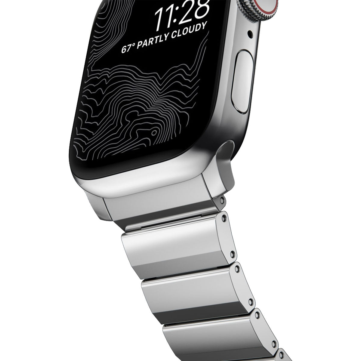 Nomad Apple Watch 40 mm / 41mm Steel Band - Silver Hardware