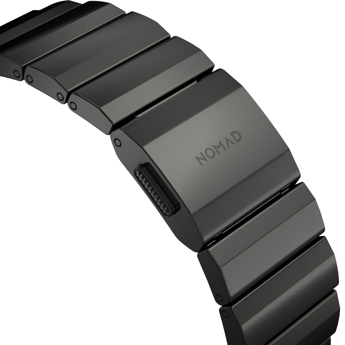 Nomad Apple Watch 45mm / 49mm Steel Band - Graphite Hardware