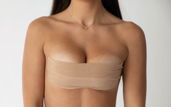 Woman wearing Breast Lift Tape - SKINES
