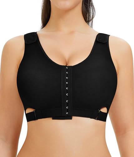BRABIC Front Closure Post Surgical Compression Everyday Bra for