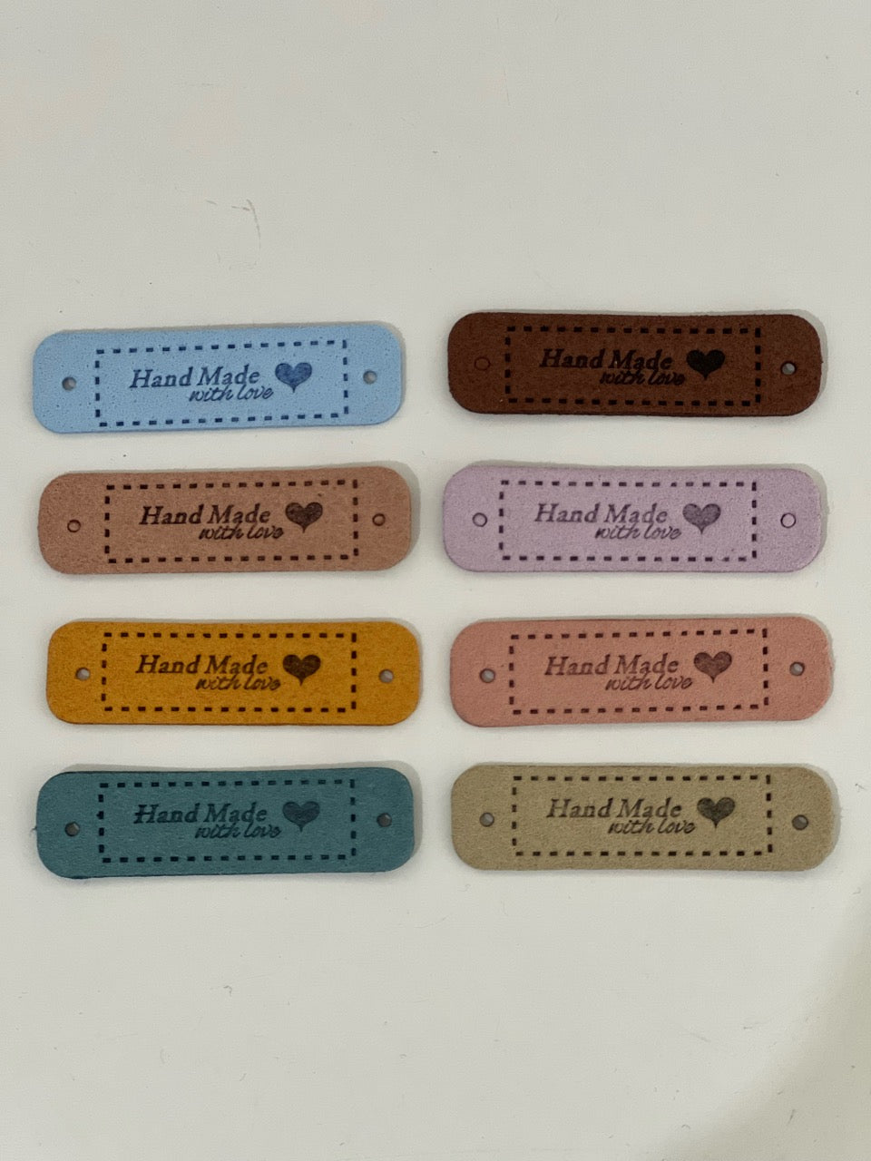 DIY CRAFT WOOD"HANDMADE WITH LOVE BUTTONS" 2 SIZES 10 PIECES  🇦🇺AUSSIE SUPPLIER