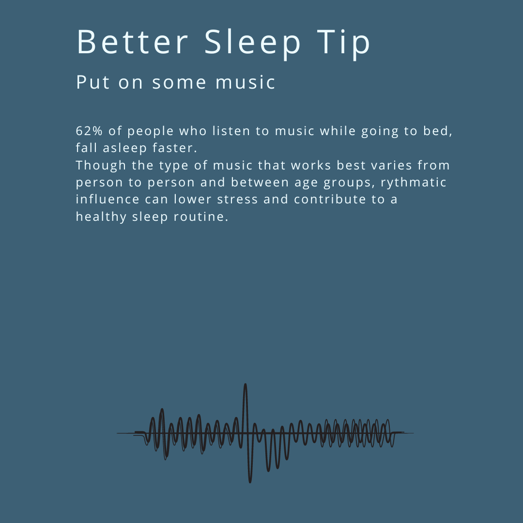 Sleep tip: listen to music before bed