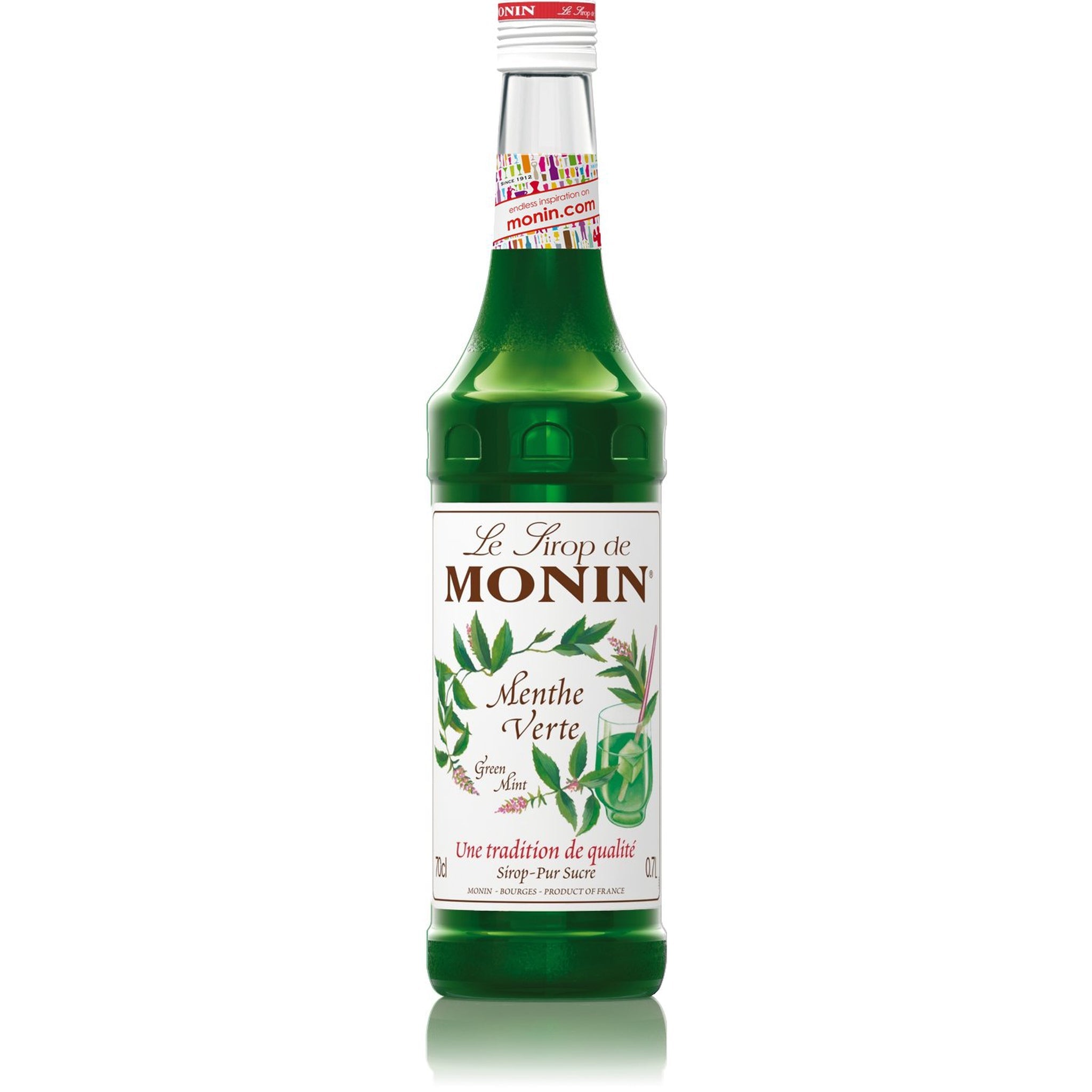 Mr. Booze.dk Monin Syrup Green Mint/Menthe Verte (70 cl.)