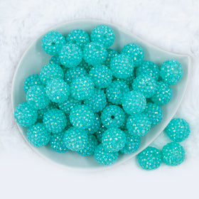 20mm Royal Blue Streak Rhinestone AB Bubblegum Bead, Resin Beads in Bulk, 20mm  Beads, 20mm Bubble Gum 
