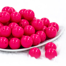 Bubblegum Pink Beads, 22mm Chunky Beads for Necklace, Large Pink Beads for  Chunky Necklace, Pink Gumball Beads, Gyaru, Oshare Kei
