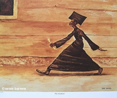 Graduate 14x18 Print Ernie Barnes It S A Black Thang Com