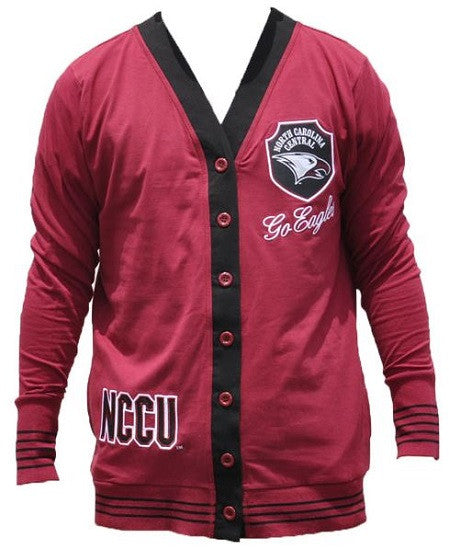 North Carolina Central sweater ladies cardigan - maroon – It's A Black ...