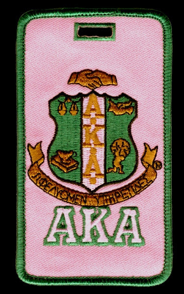 alpha kappa alpha luggage tags