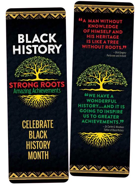 Black History bookmark Strong Roots It's A Black