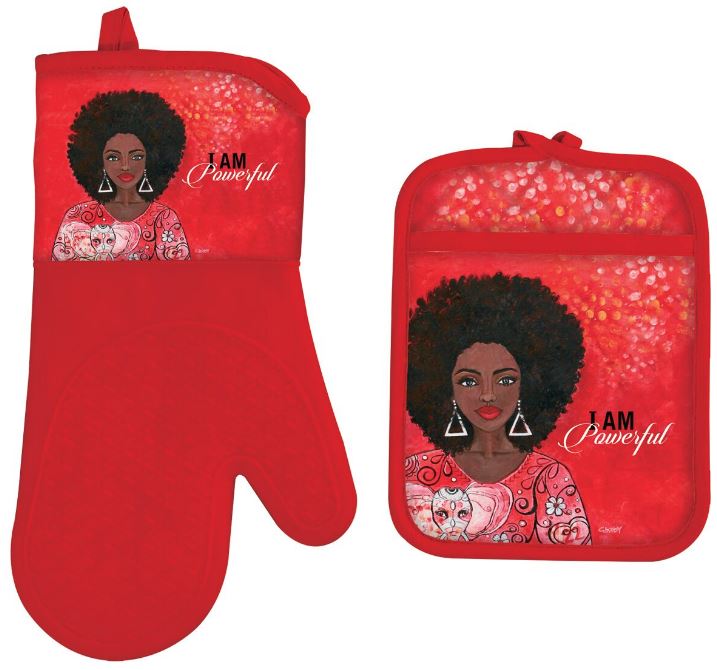 King of the Grill - oven mitt - pot holder – It's A Black Thang.com