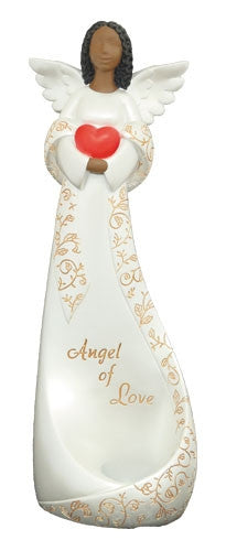 Angel of Love - pearlized tea light figurine