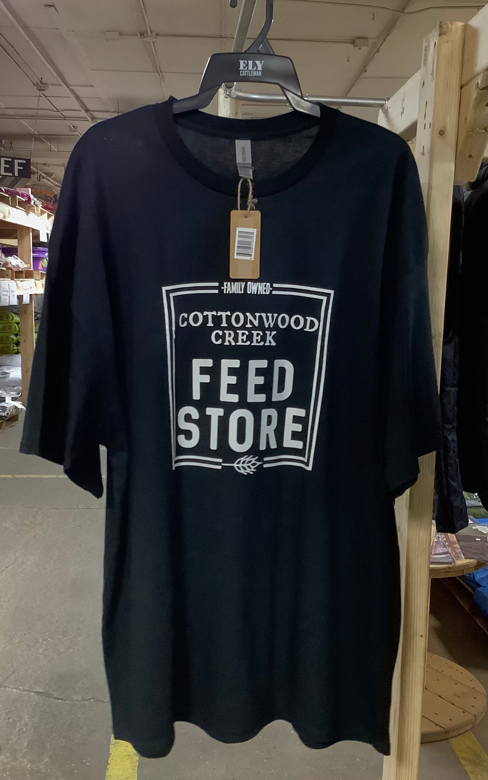 Cottonwood Creek Black Tee