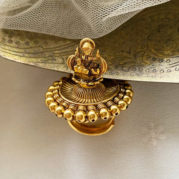 3D Lakshmi shine finger ring