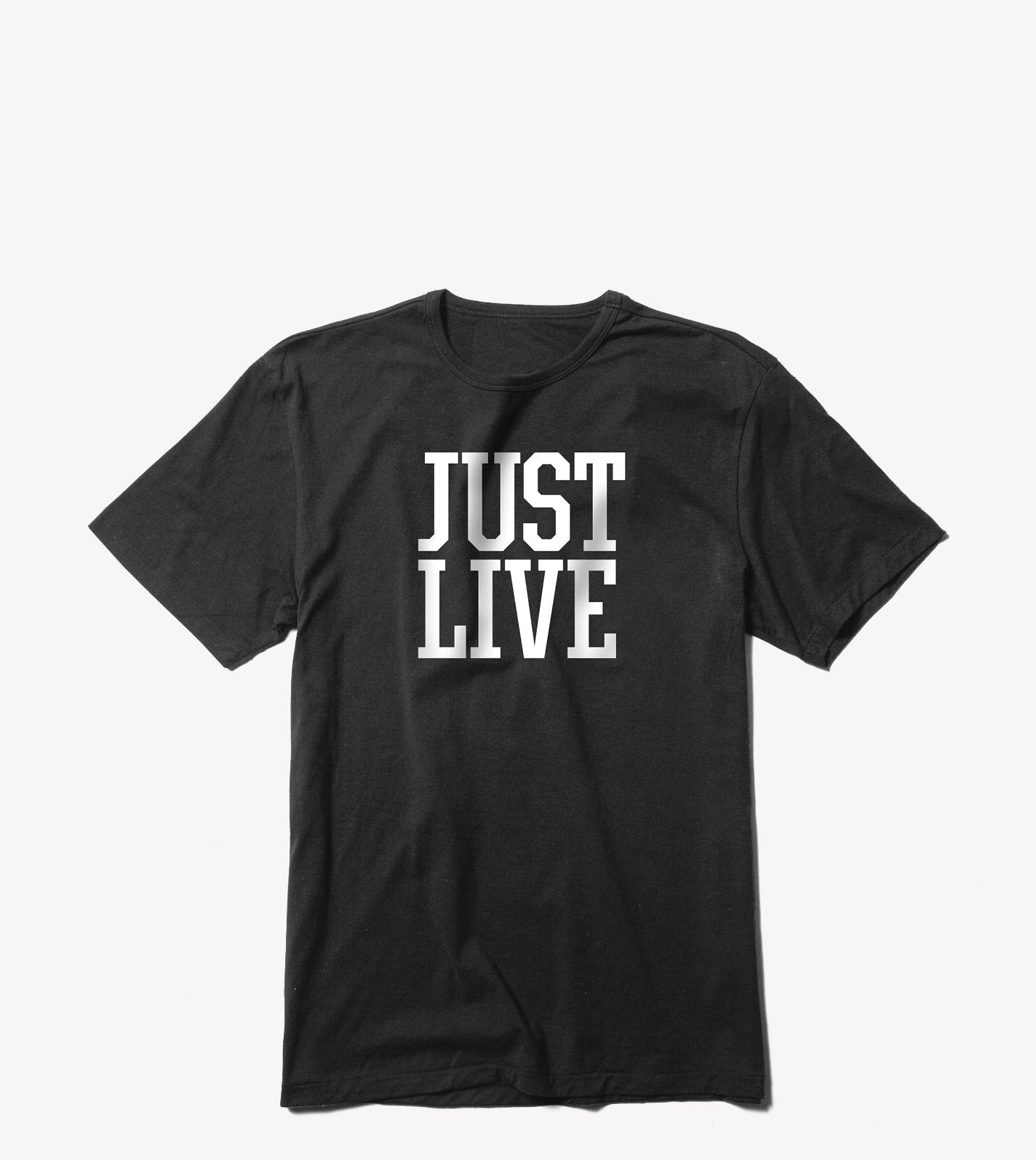 Just Live Stacked Logo | Short Sleeve