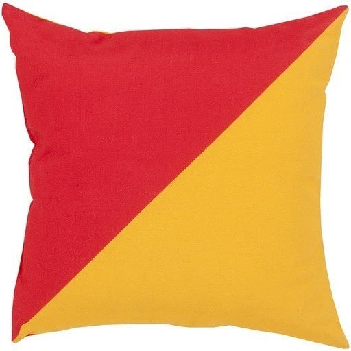 red and mustard cushions