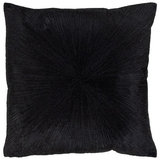 solid black throw pillows