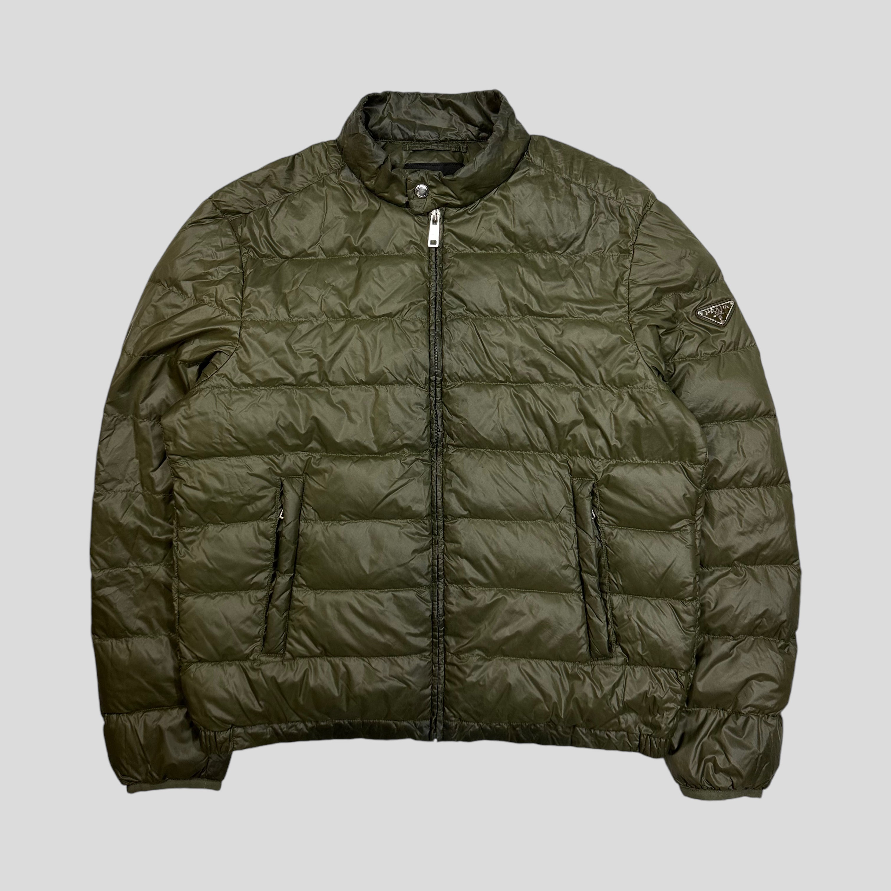 Image of Prada Milano 2014 Nylon Light Down Puffer Jacket - IT52