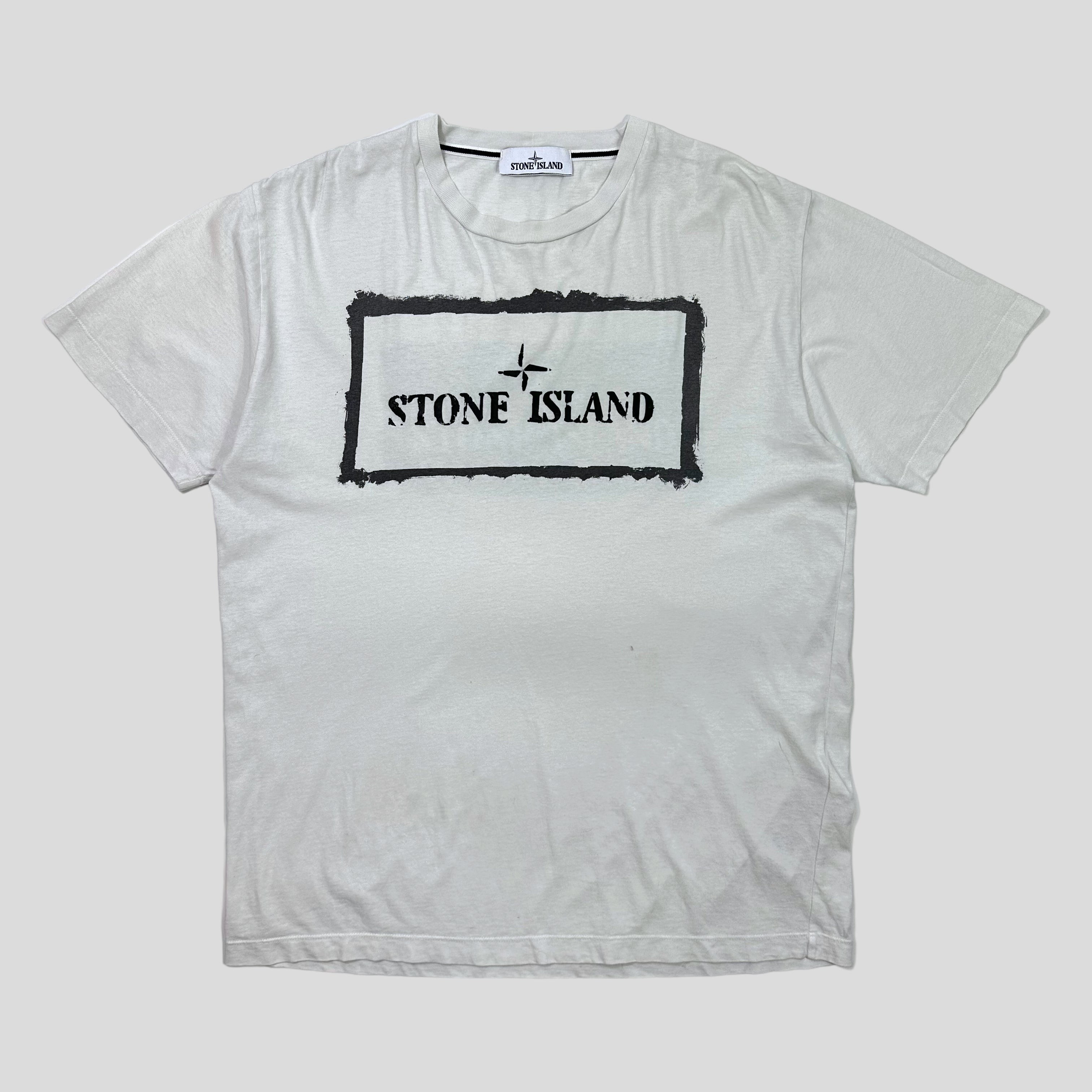 Image of Stone Island SS21 Double Print Logo T-shirt - XL