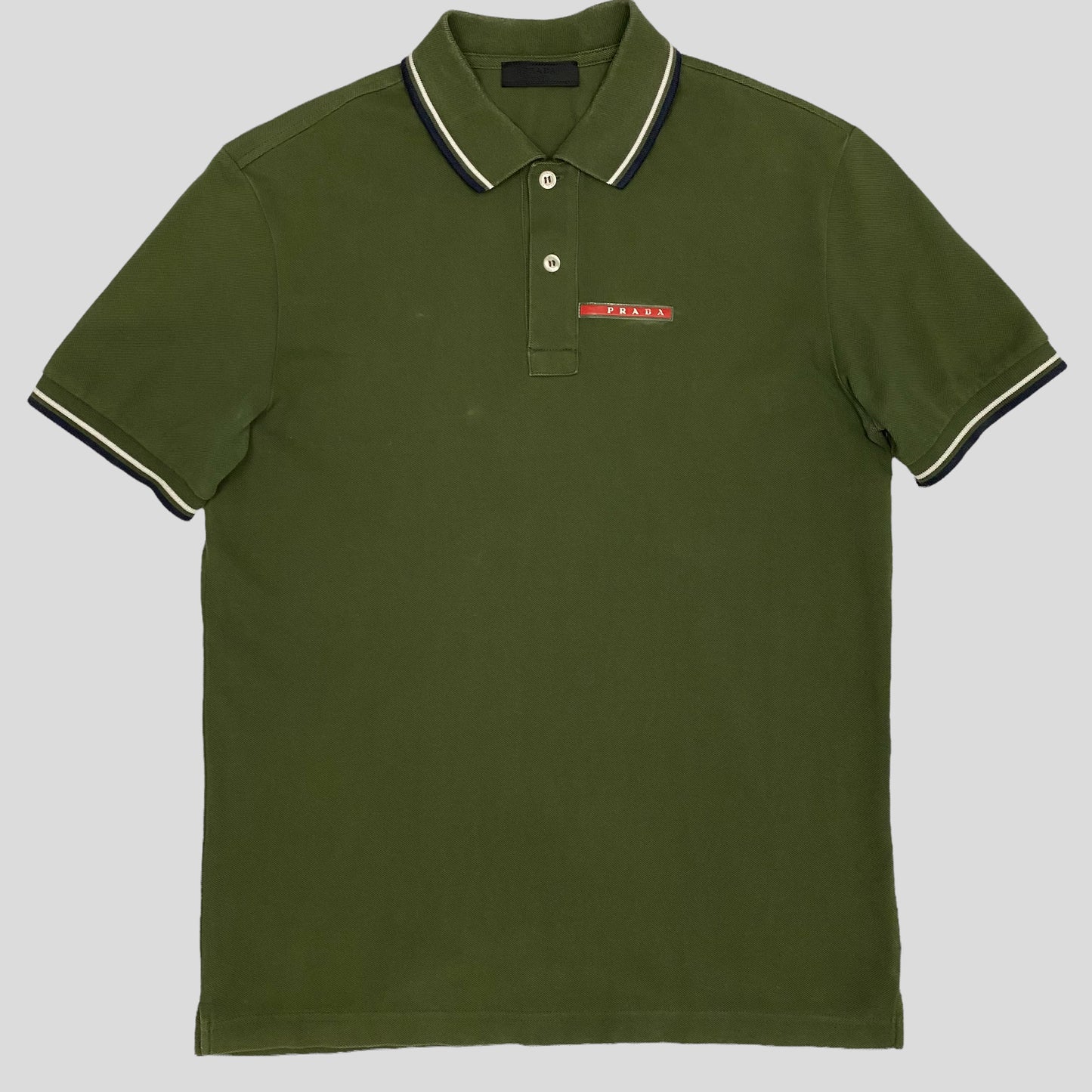 prada green polo