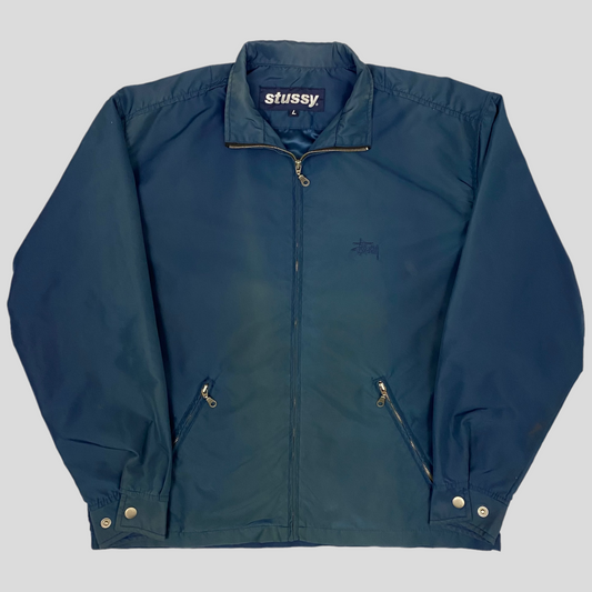 Stussy 90's Star Nylon Fur Lined Coach Jacket - L/XL – Warmwaves