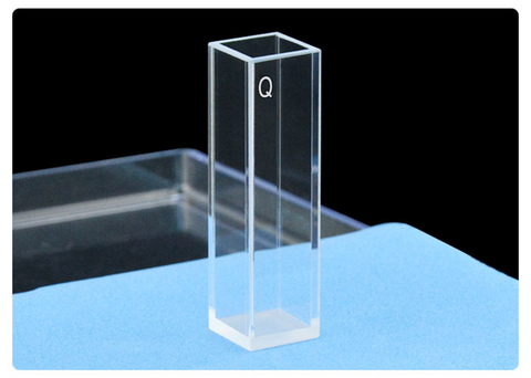 10mm Standard Quartz Fluorescence Cuvette With Lid/Four Polished Windows 2pcs 02