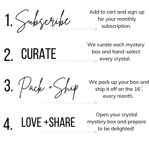 Crystal Mystery Box Monthly Subscription | Manifest and Flow