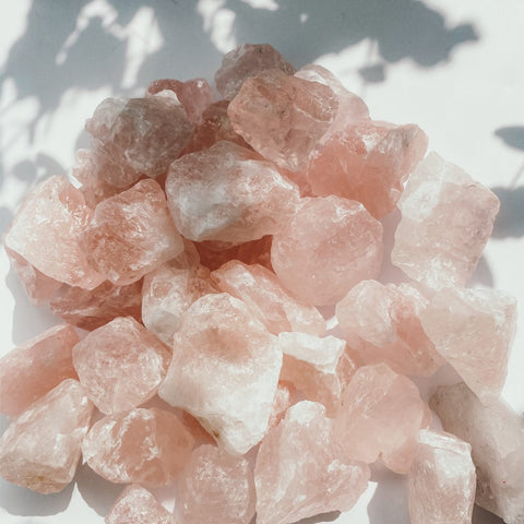 rose quartz chunk